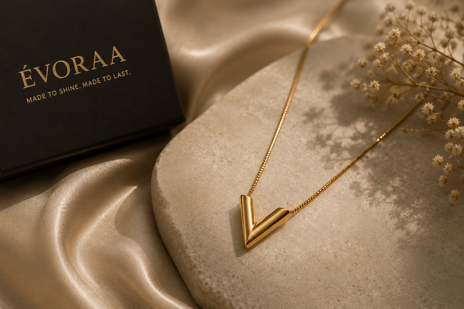 ÉVORAA V Necklace ✨