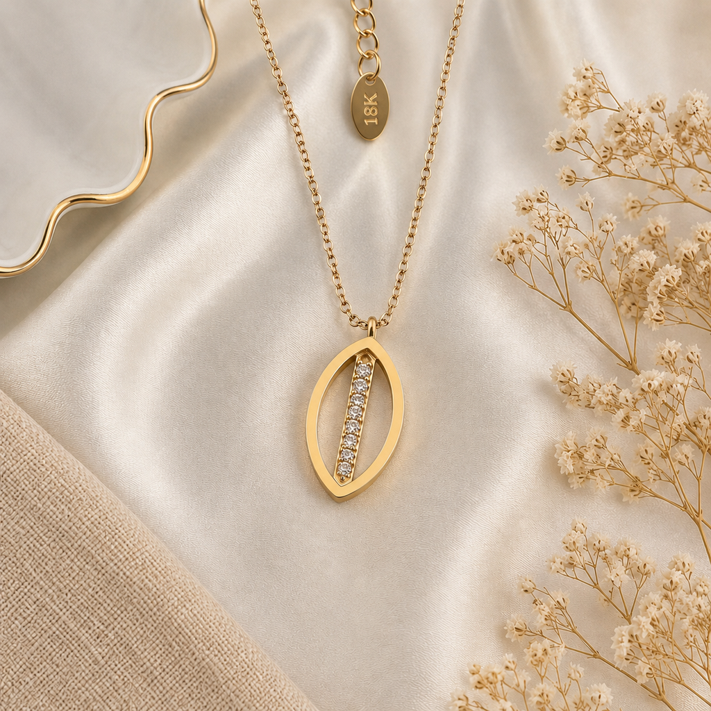 Evora Signature Leaf Necklace