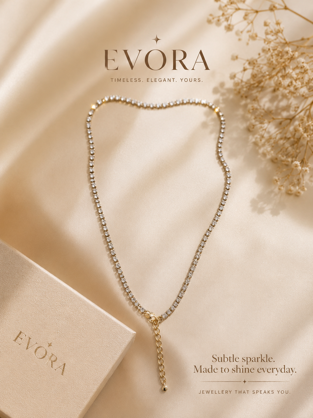 ✨ Evoraa Crystal Aura Necklace