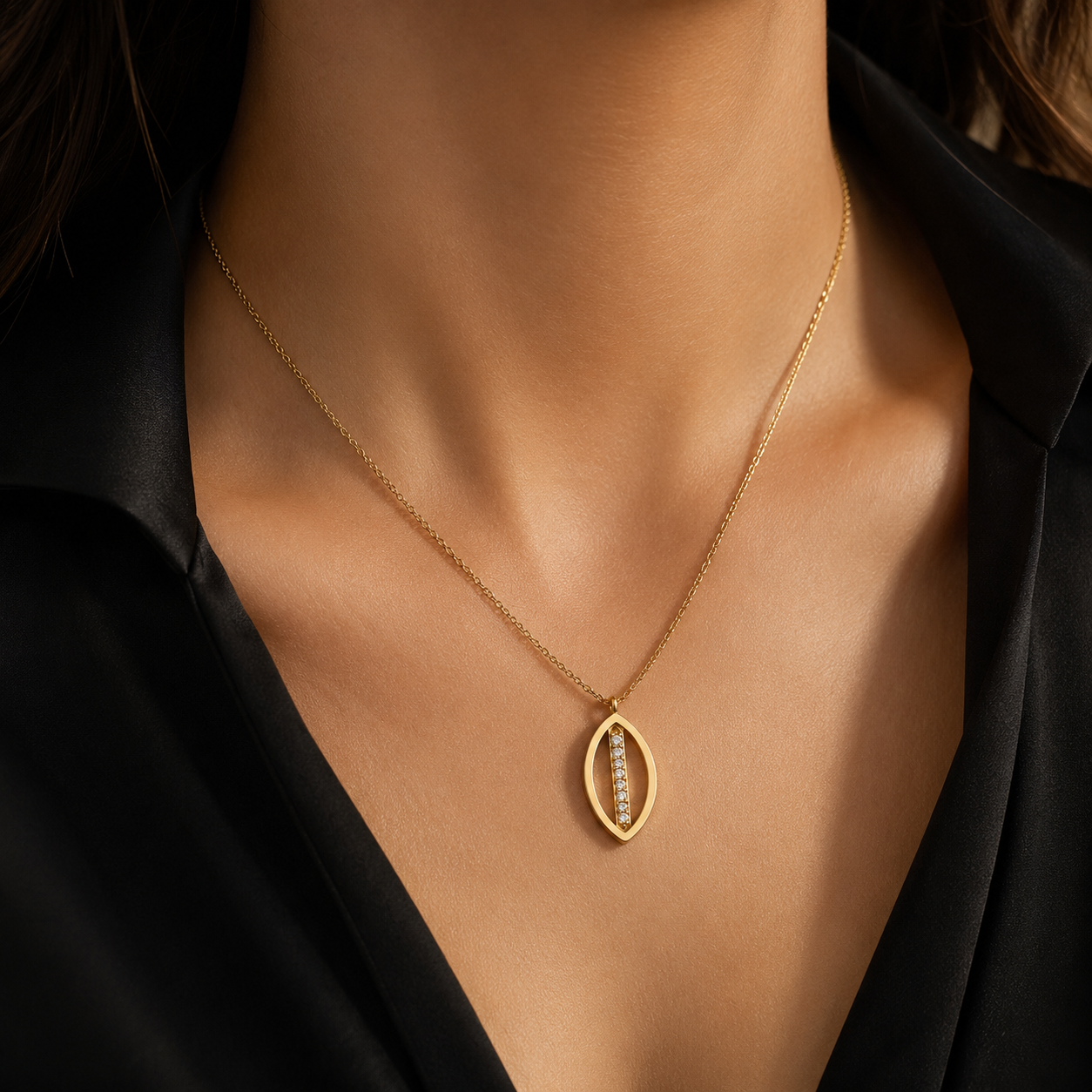 Evora Signature Leaf Necklace