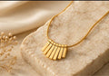 EVORAA Cascade Gold Necklace