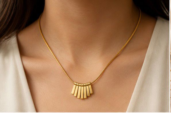 EVORAA Cascade Gold Necklace