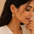 Évoraa Daisy Heart Hoops
